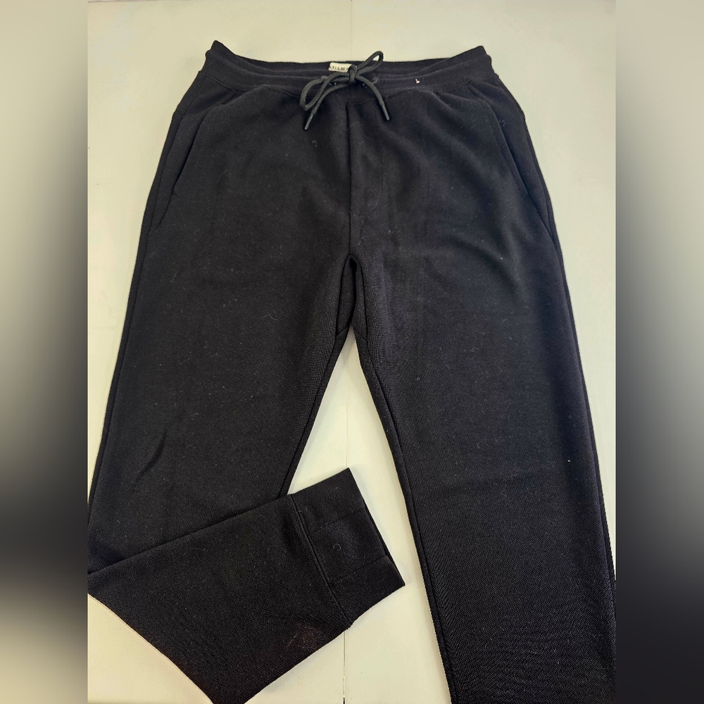 Pull & Bear Men's Black Jogger Pants Size Medium H-2245